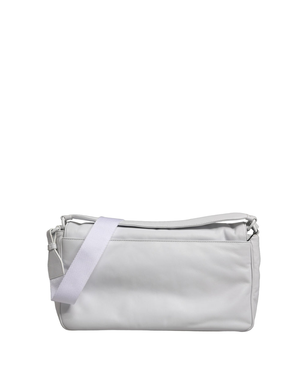 Sac bandoulière Dolce & Gabbana blanc avec plaque logo pour femme