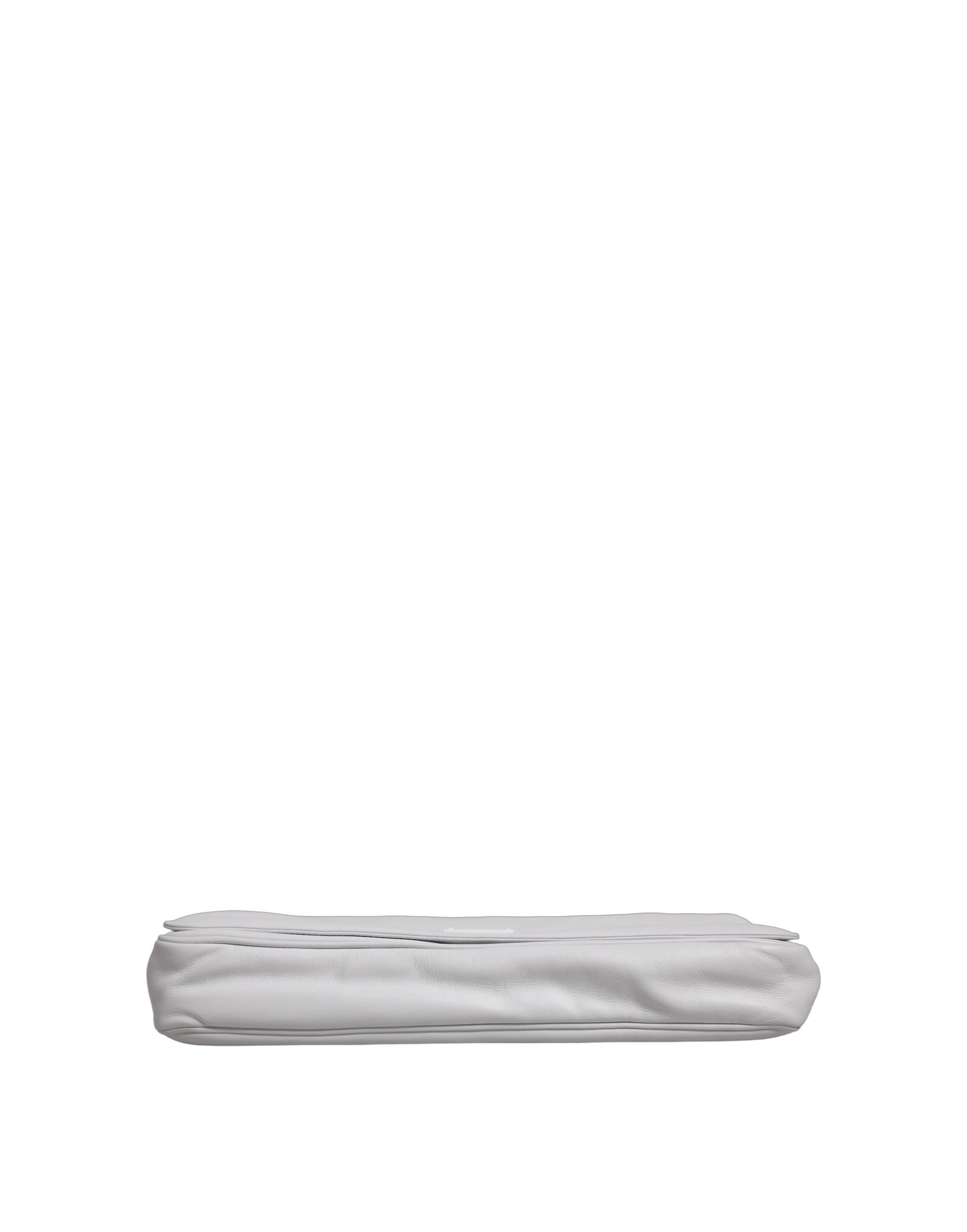 Sac bandoulière Dolce & Gabbana blanc avec plaque logo pour femme