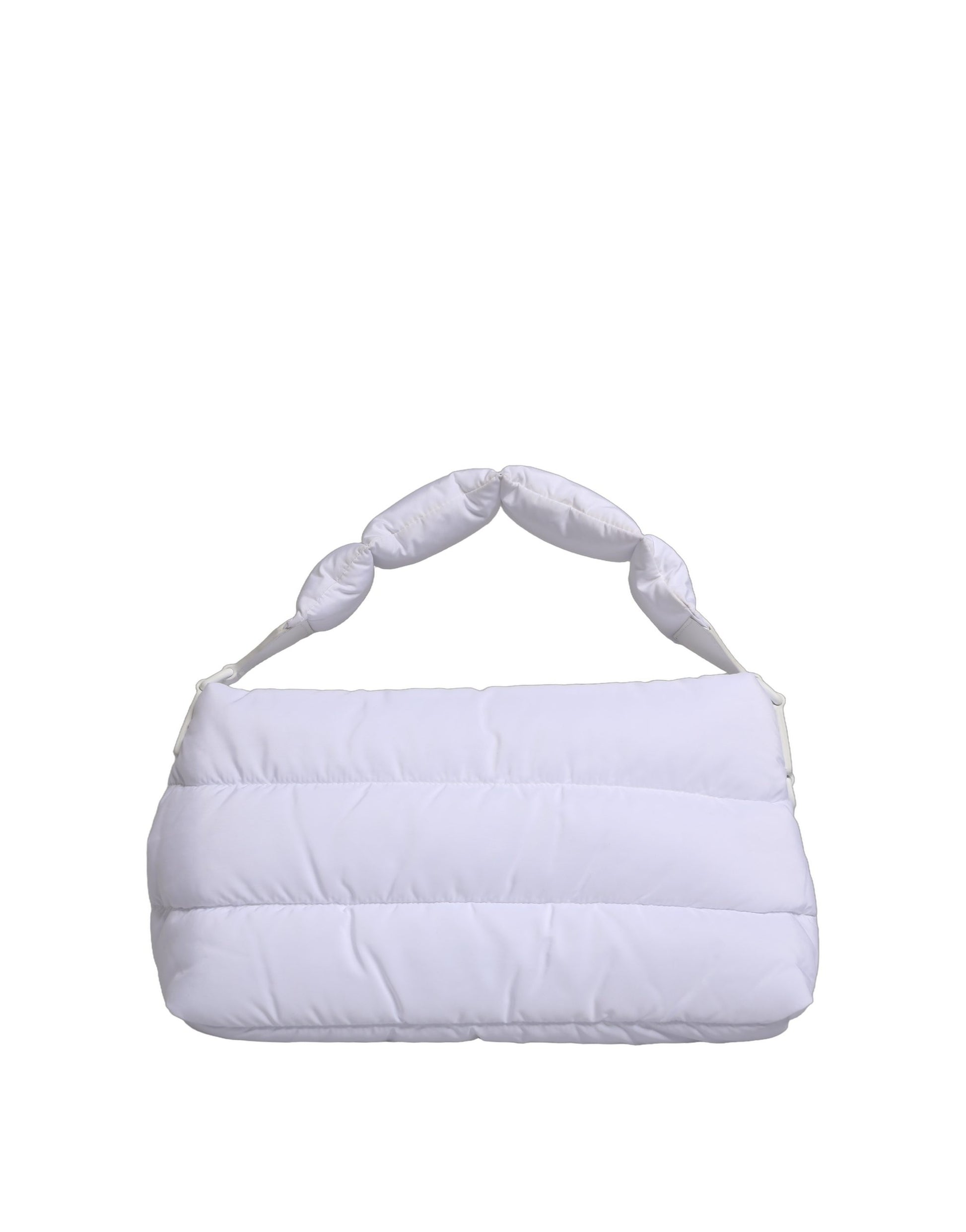 Sac porté épaule matelassé en polyester avec plaque logo blanche Dolce & Gabbana