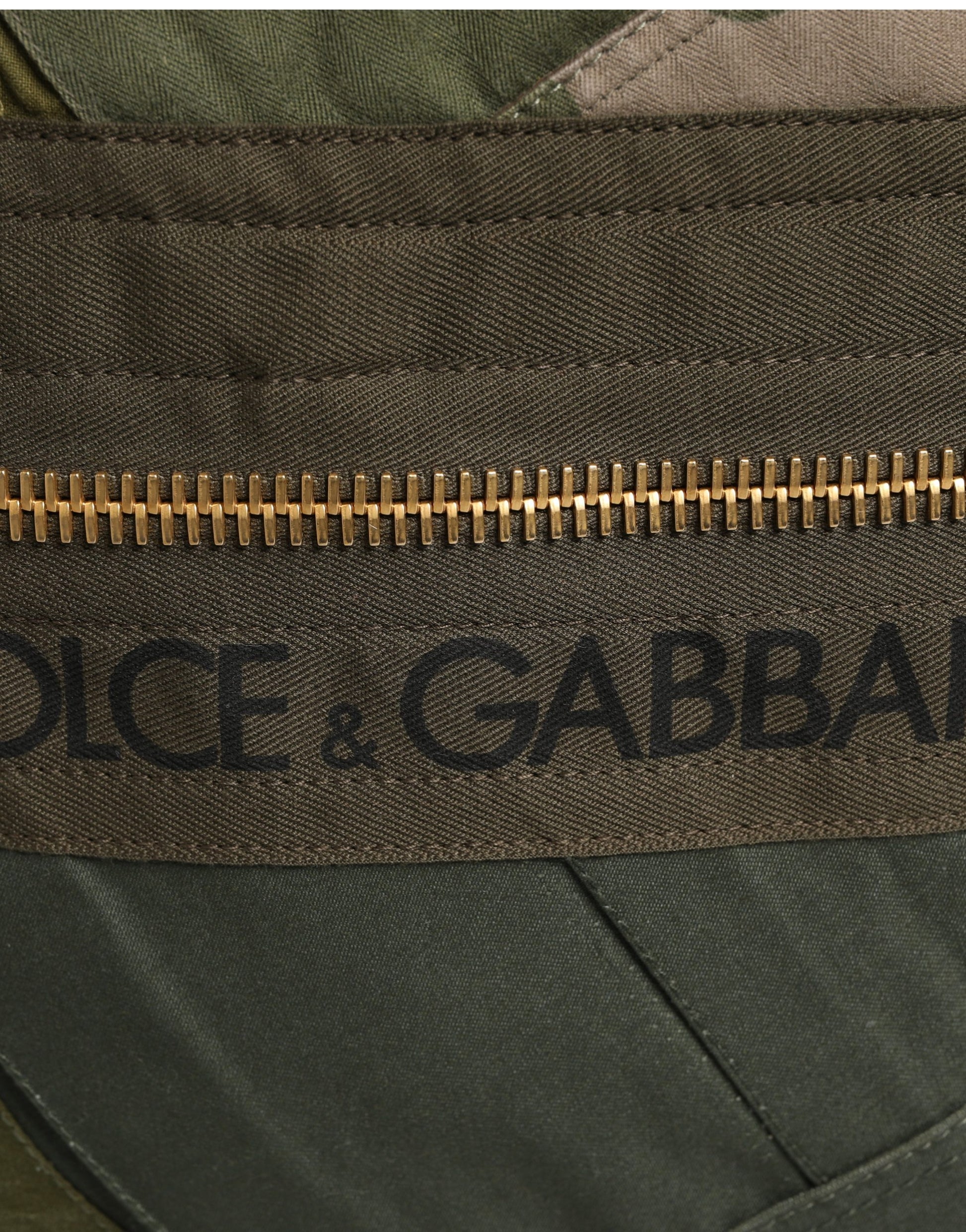 Sac à dos Dolce & Gabbana en patchwork vert militaire pour homme