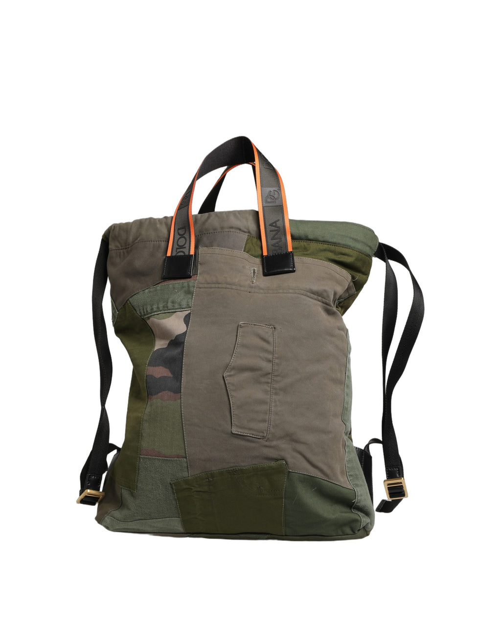 Sac à dos Dolce & Gabbana en patchwork vert militaire pour homme