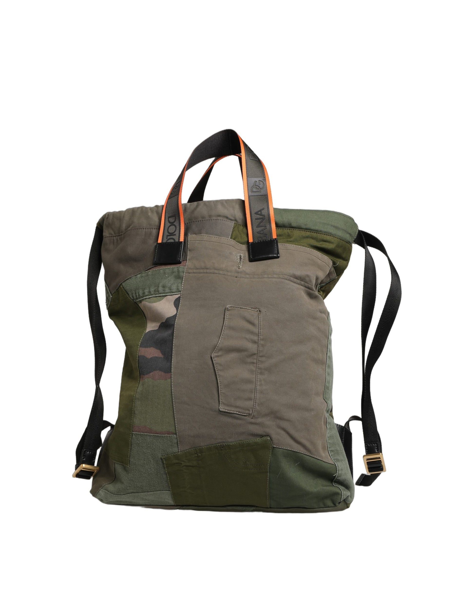 Sac à dos Dolce & Gabbana en patchwork vert militaire pour homme