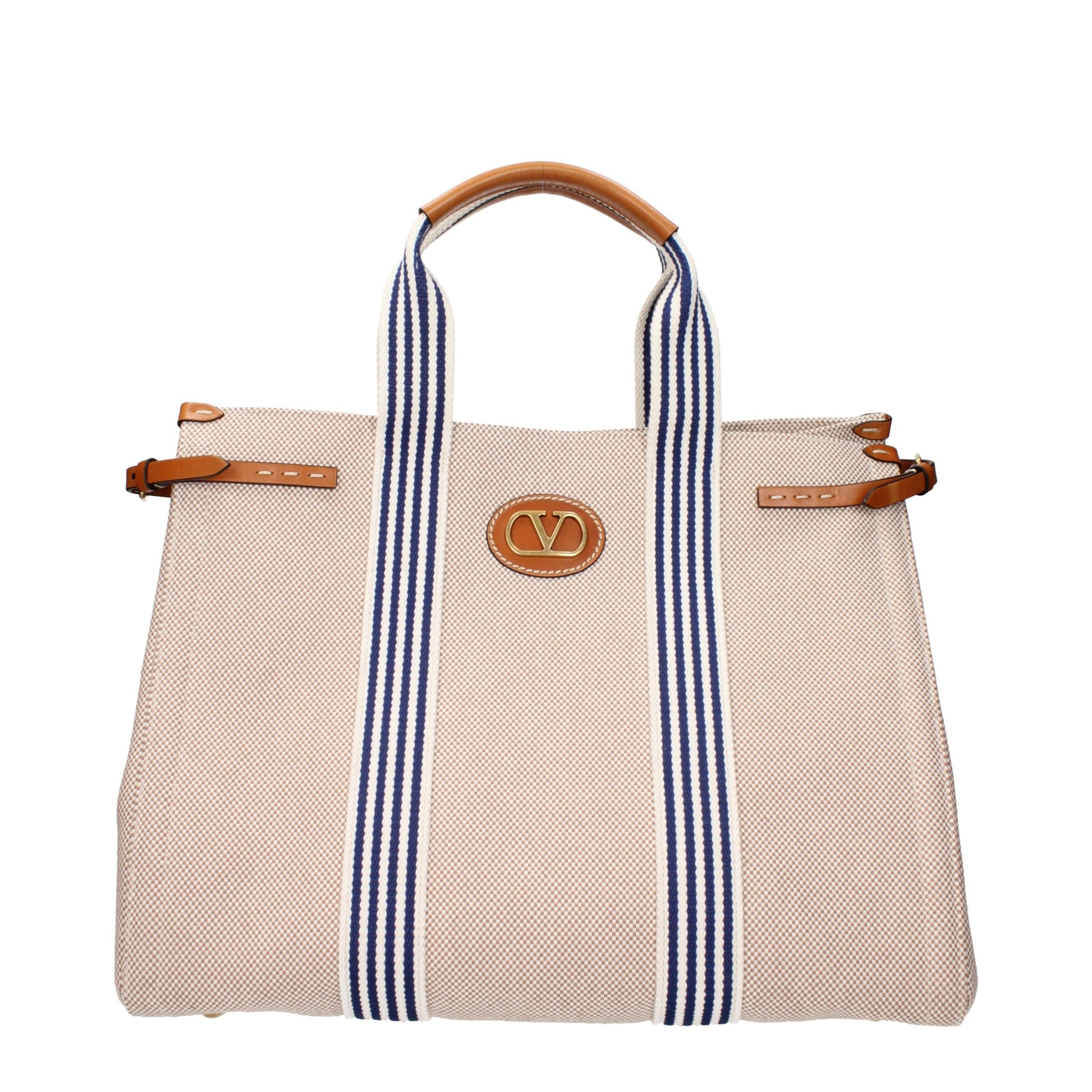 Sac à main Valentino Garavani en tissu beige
