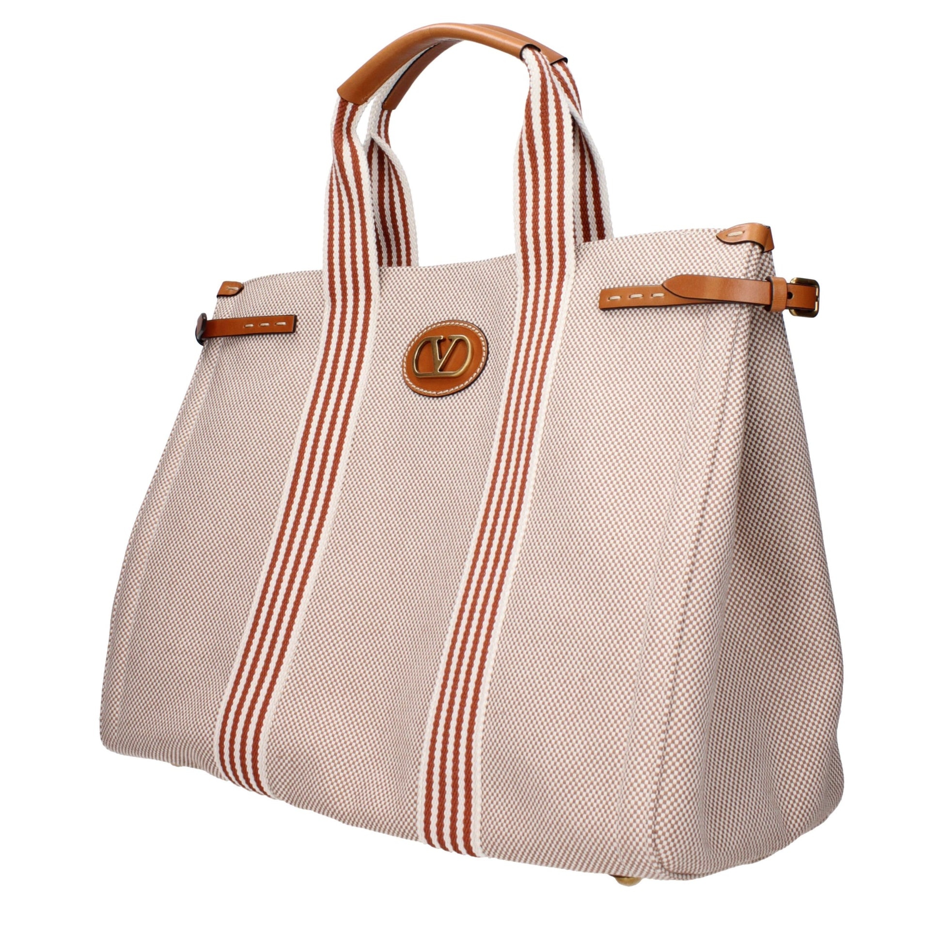 Sac à main Valentino Garavani en tissu beige