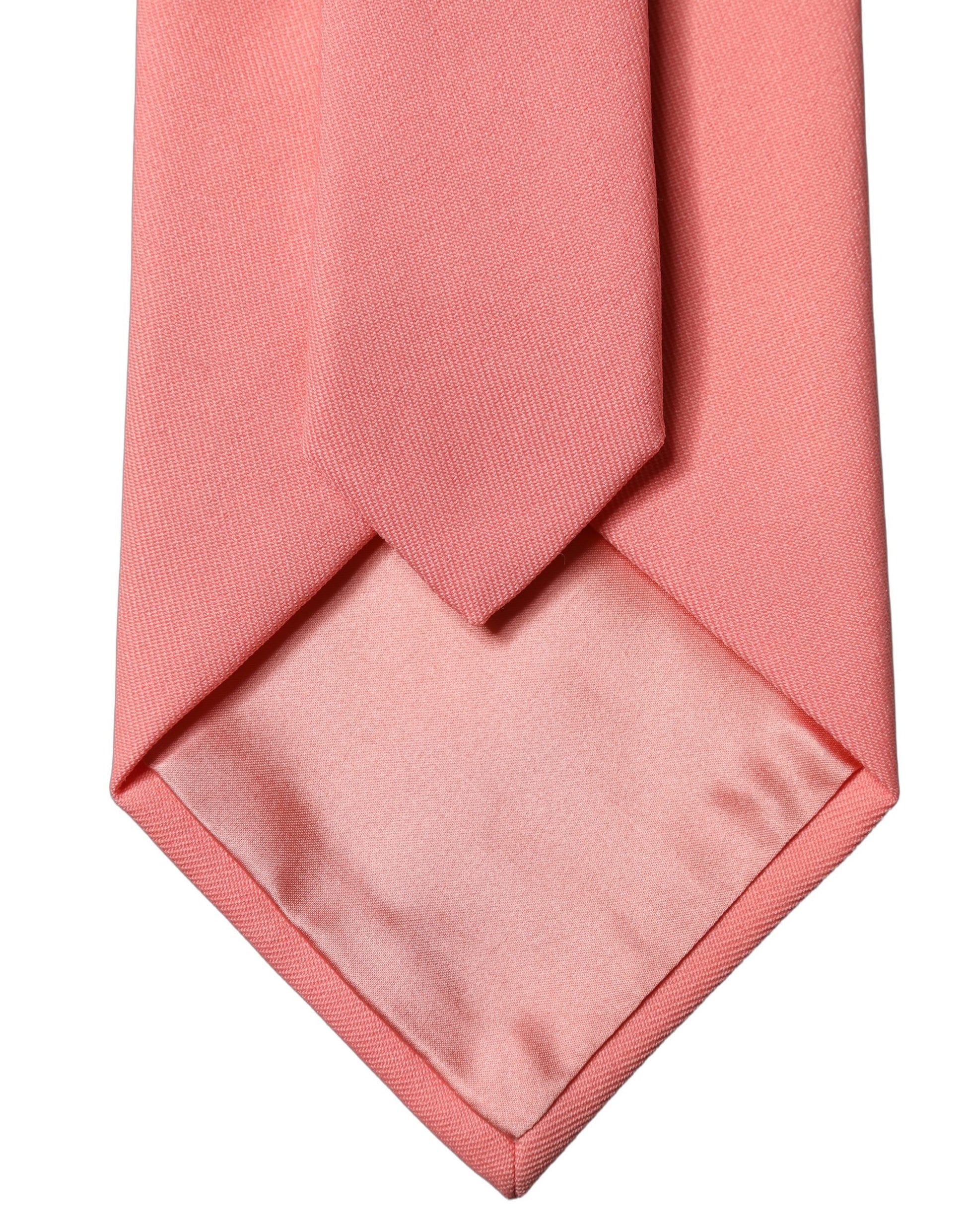Cravate à nouer rose corail ajustable en polyester pour femme Dolce & Gabbana
