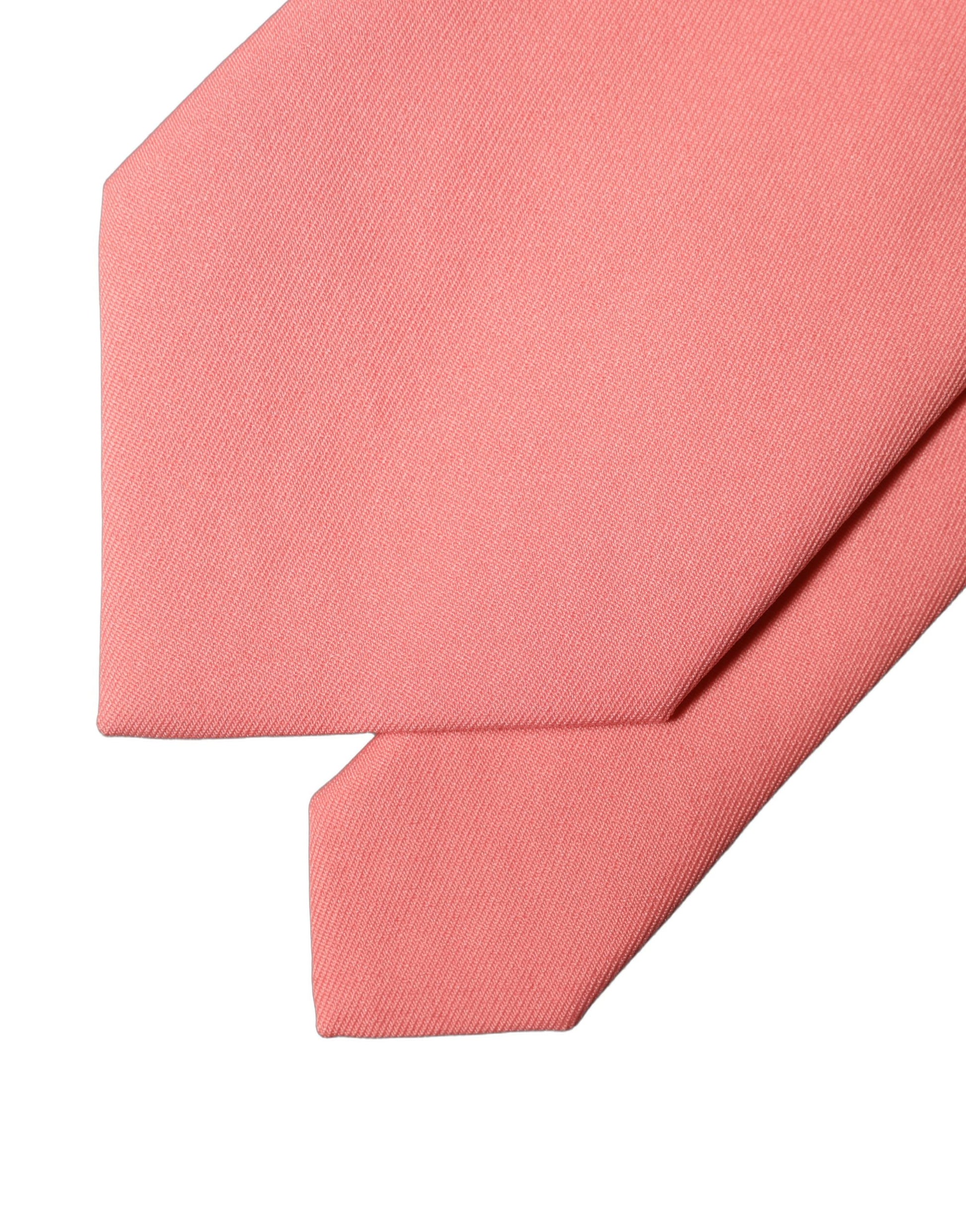 Cravate à nouer rose corail ajustable en polyester pour femme Dolce & Gabbana