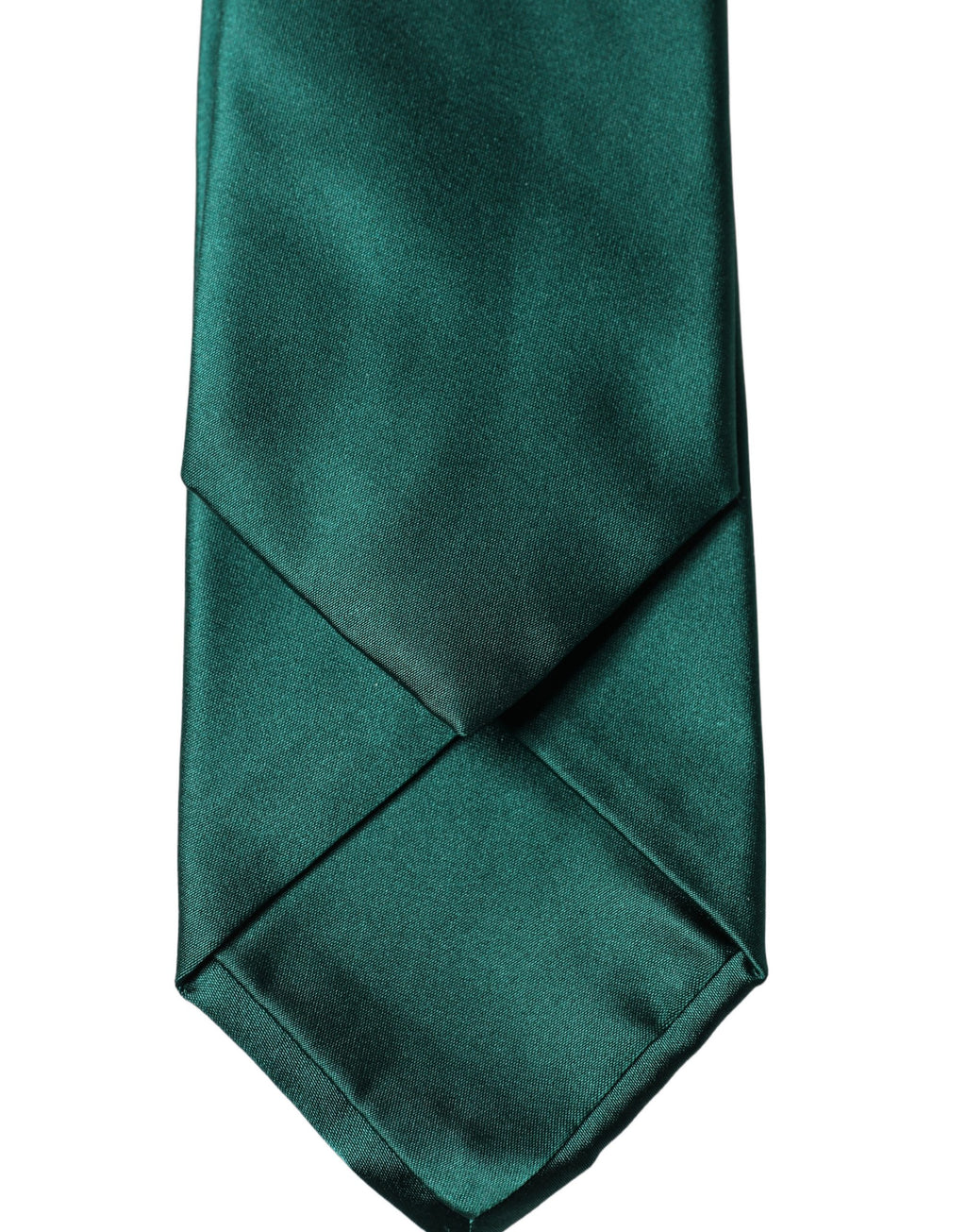 Cravate Ajustable Femme en Soie Satinée Vert Foncé Dolce & Gabbana