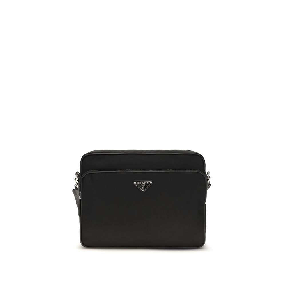 Sac bandoulière Prada en polyamide recyclé noir