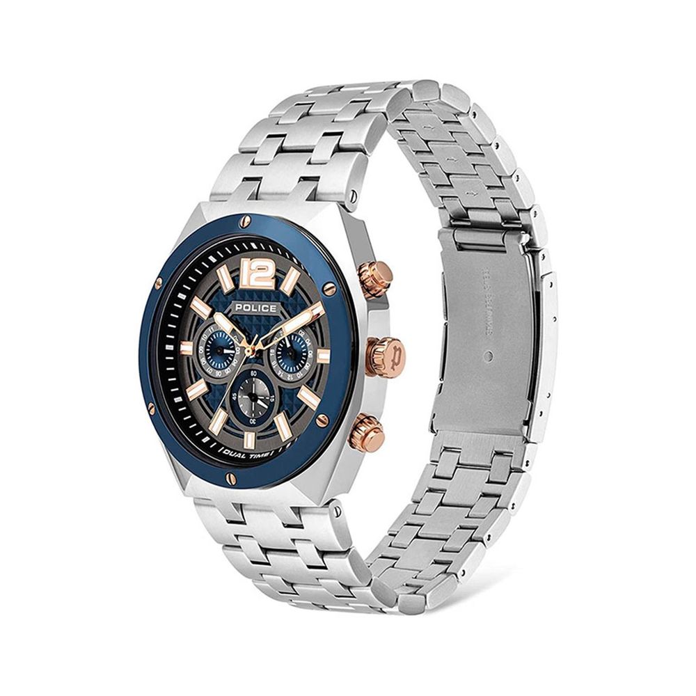 Montre habillée Police gris acier inoxydable