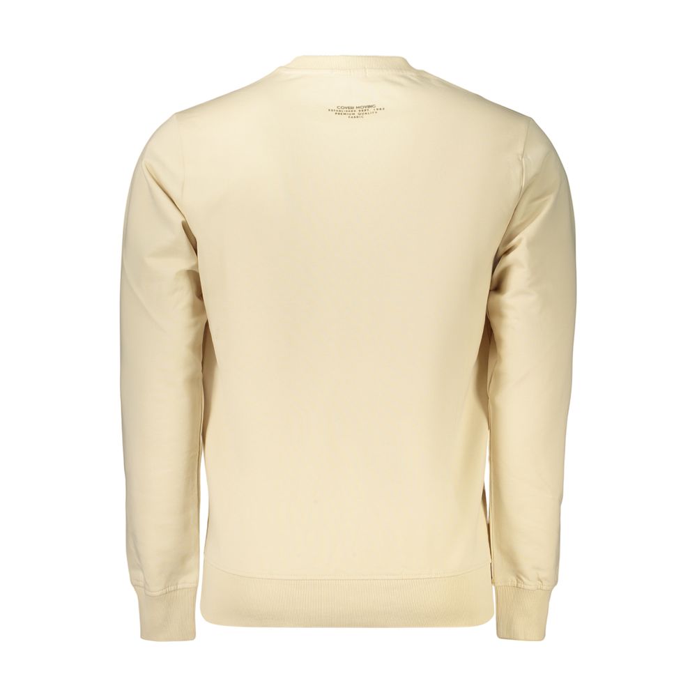 Sweat-shirt Coveri Moving en Coton Beige pour Homme