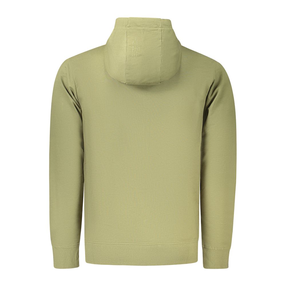 Sweat à capuche Coveri Moving Verde en coton pour homme