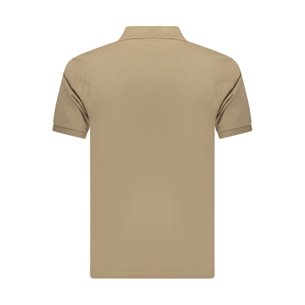 Polo Coveri Moving marron en coton pour homme