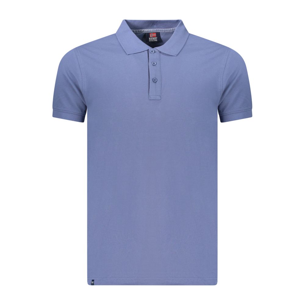 Polo pour homme en coton bleu, Norvège 1963
