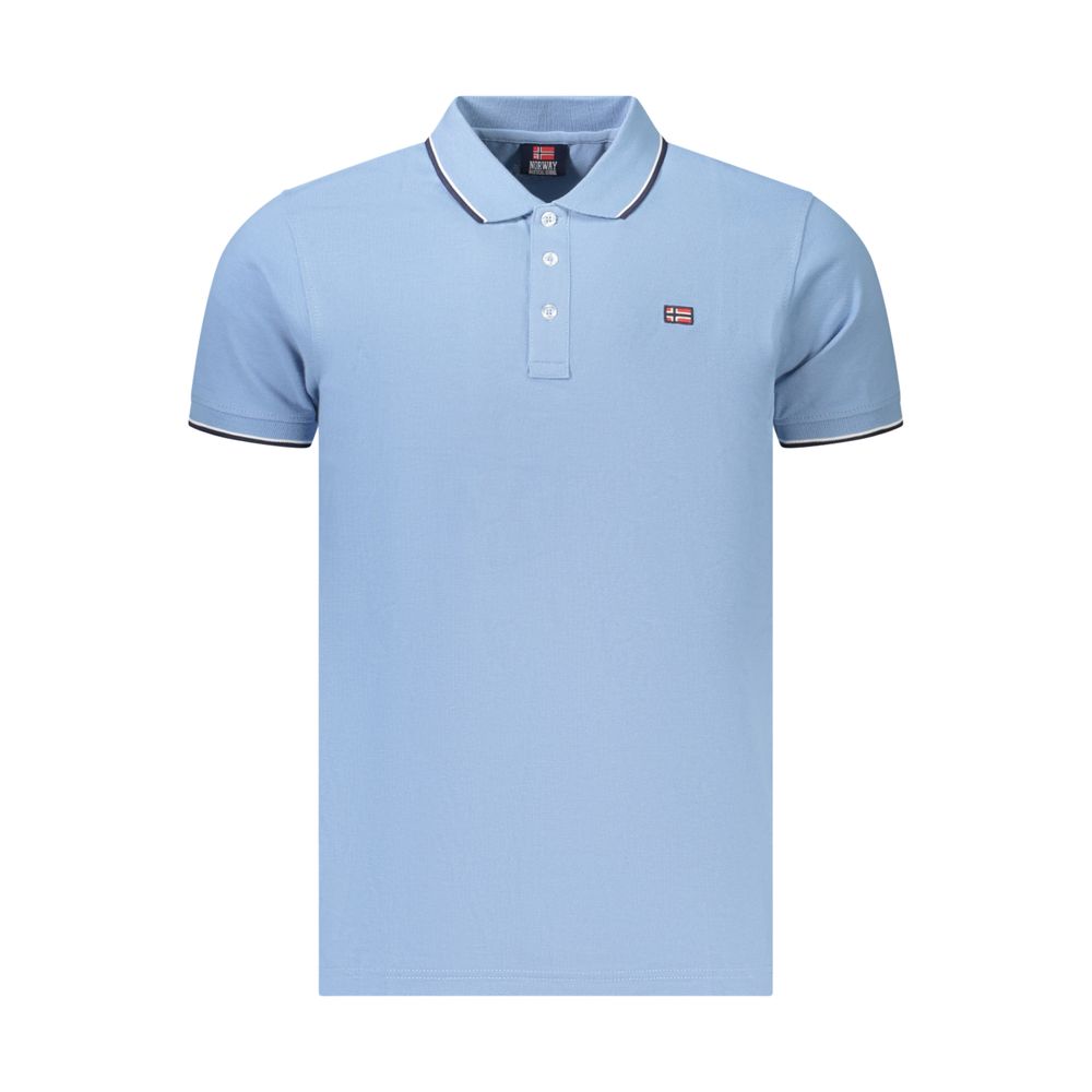 Polo homme en coton Azzurro Norvège 1963