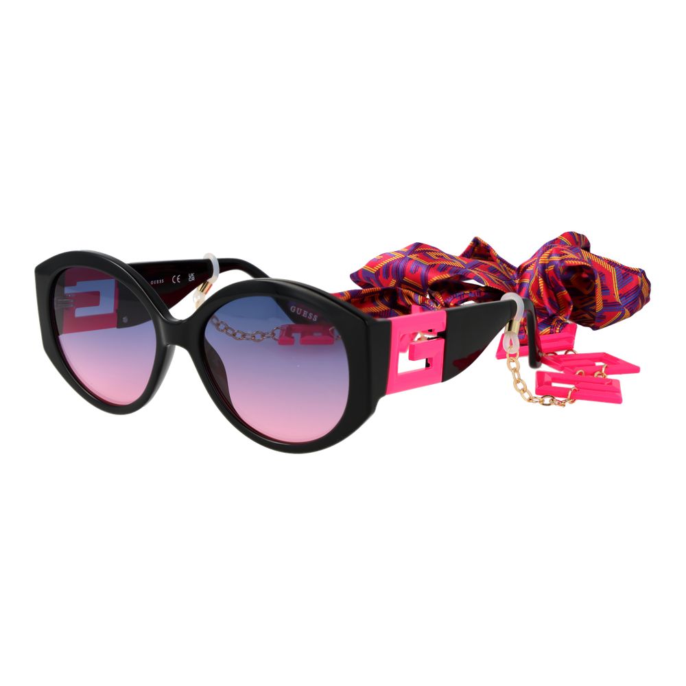 Lunettes de soleil Guess en plastique noir