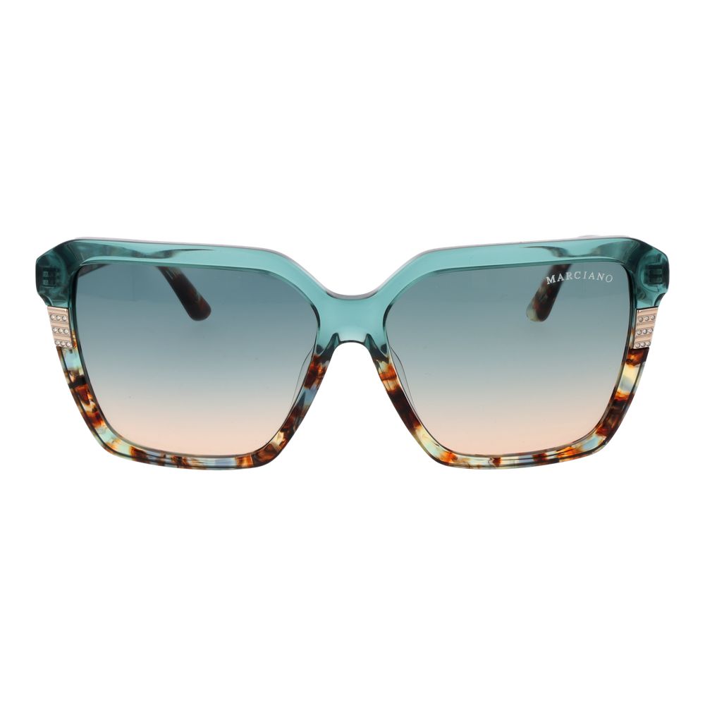 Lunettes de soleil Marciano by Guess en acétate turquoise