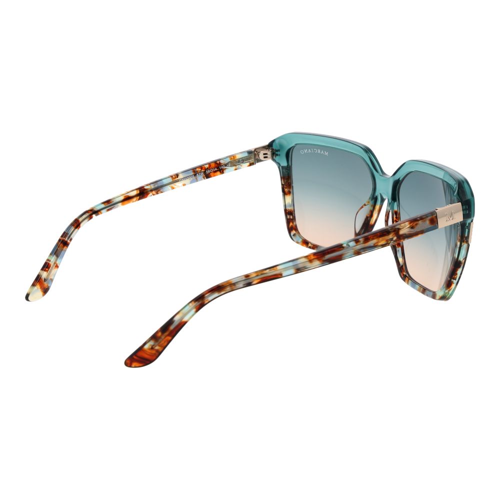 Lunettes de soleil Marciano by Guess en acétate turquoise