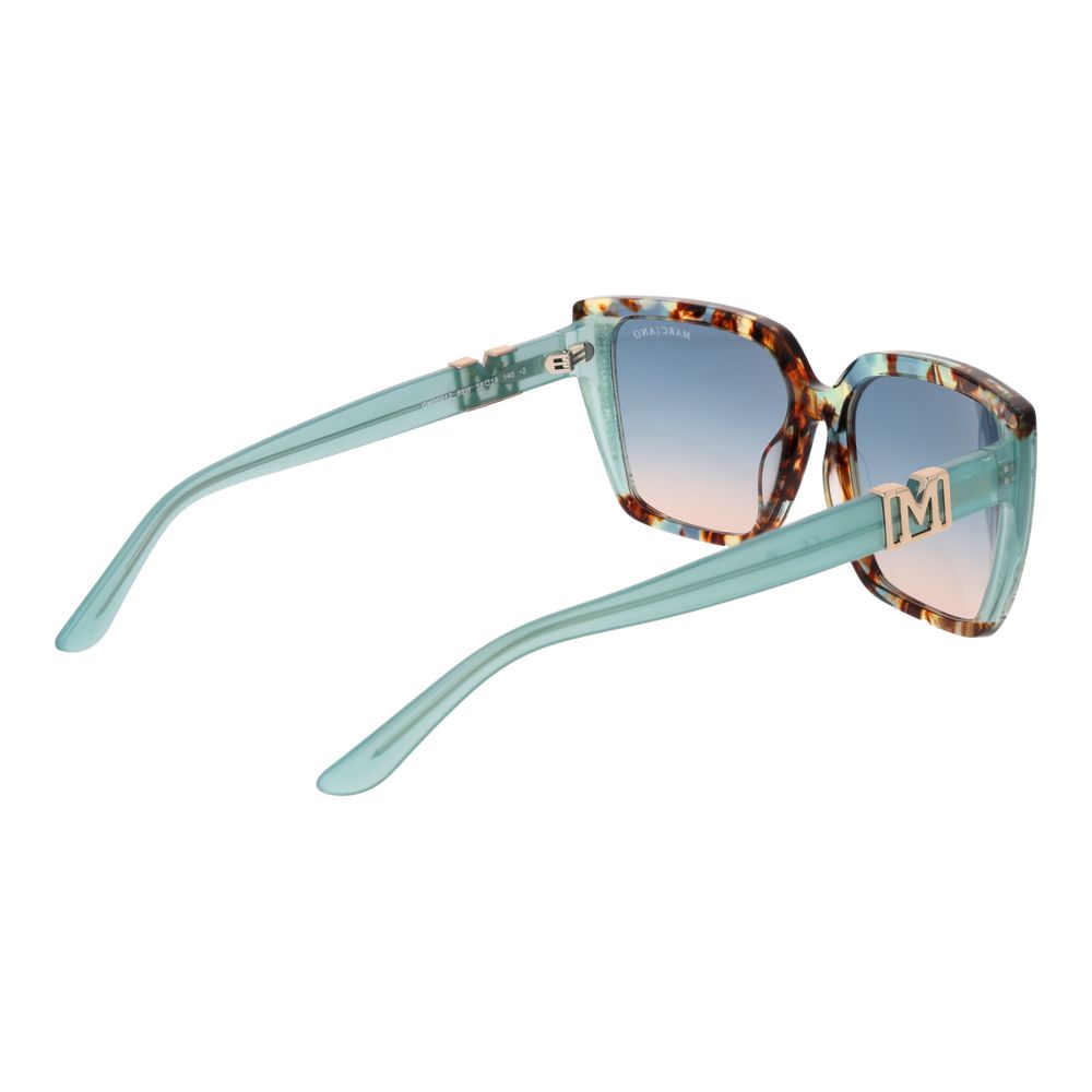 Lunettes de soleil Marciano by Guess en acétate turquoise