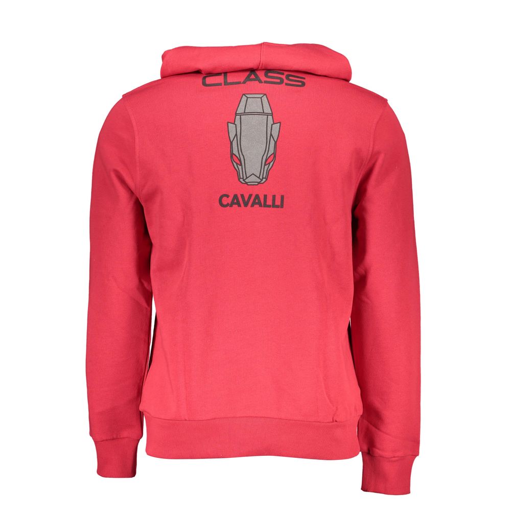 Sweat-shirt Cavalli Class Rosso en coton pour homme