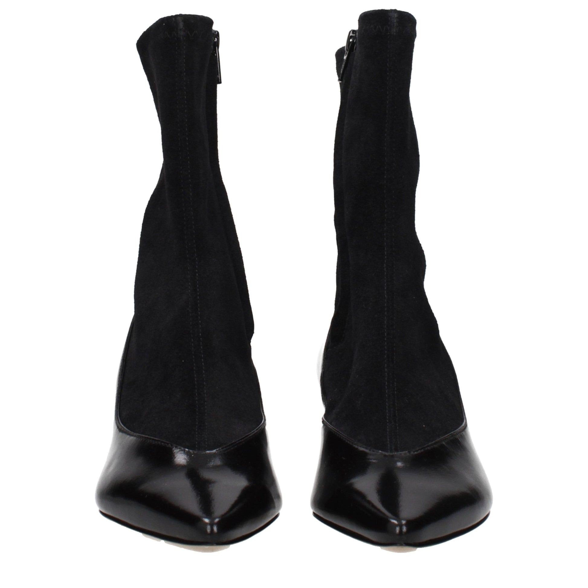 Jacquemus Black Leather Ankle Boots