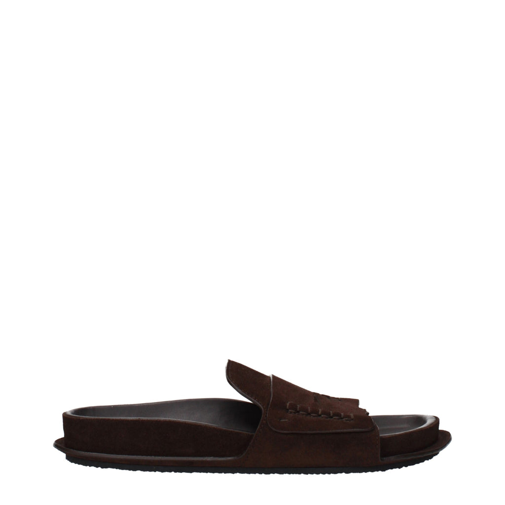 Mules en cuir marron Jacquemus