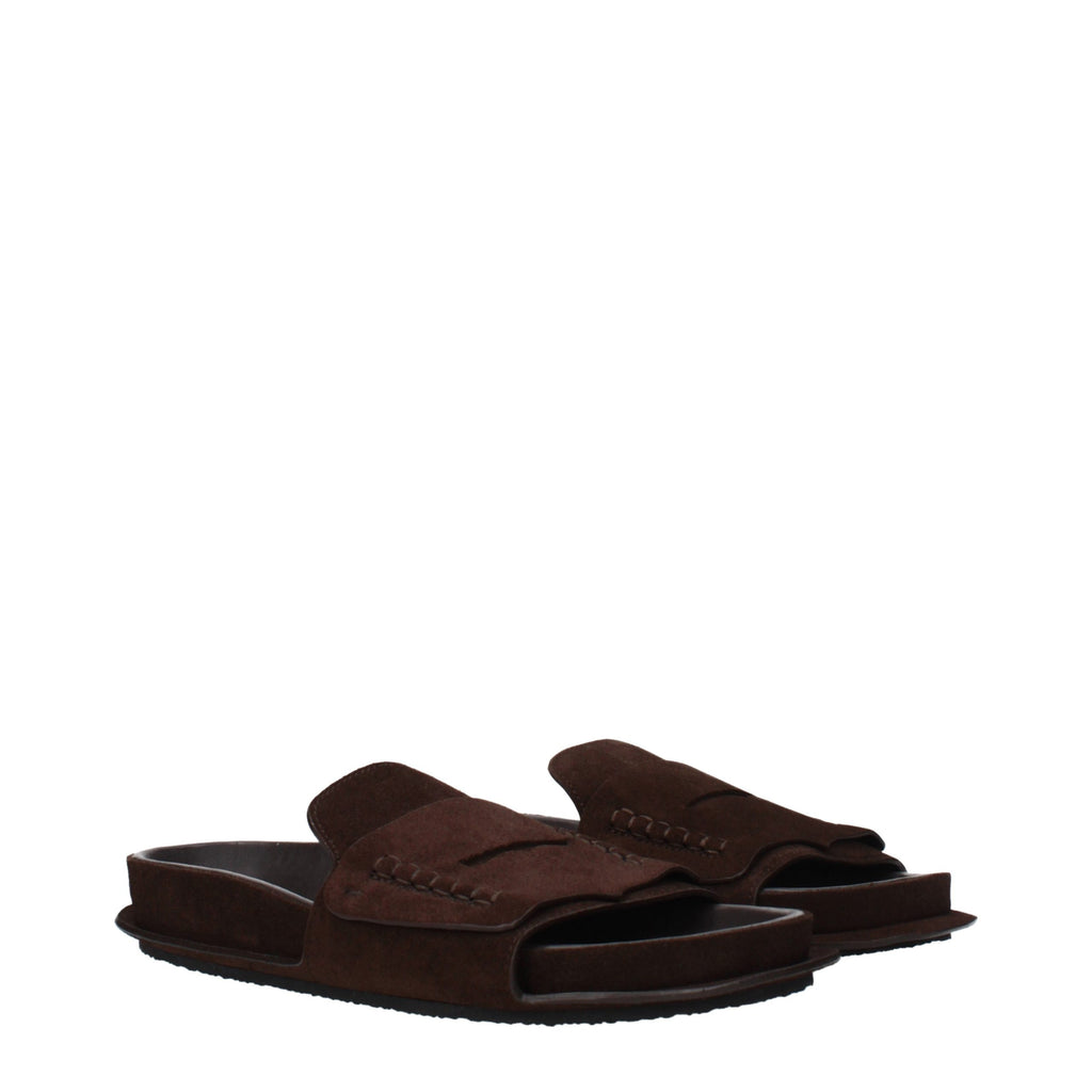 Mules en cuir marron Jacquemus