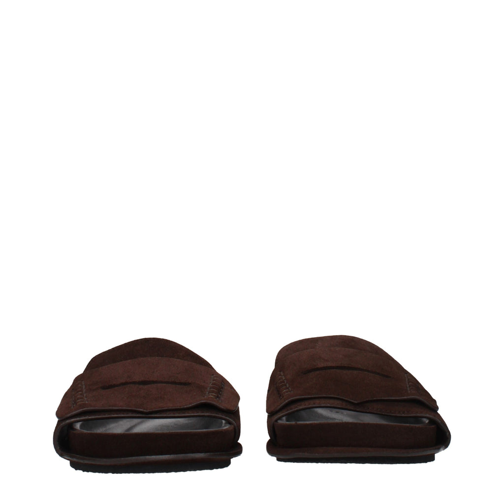 Mules en cuir marron Jacquemus