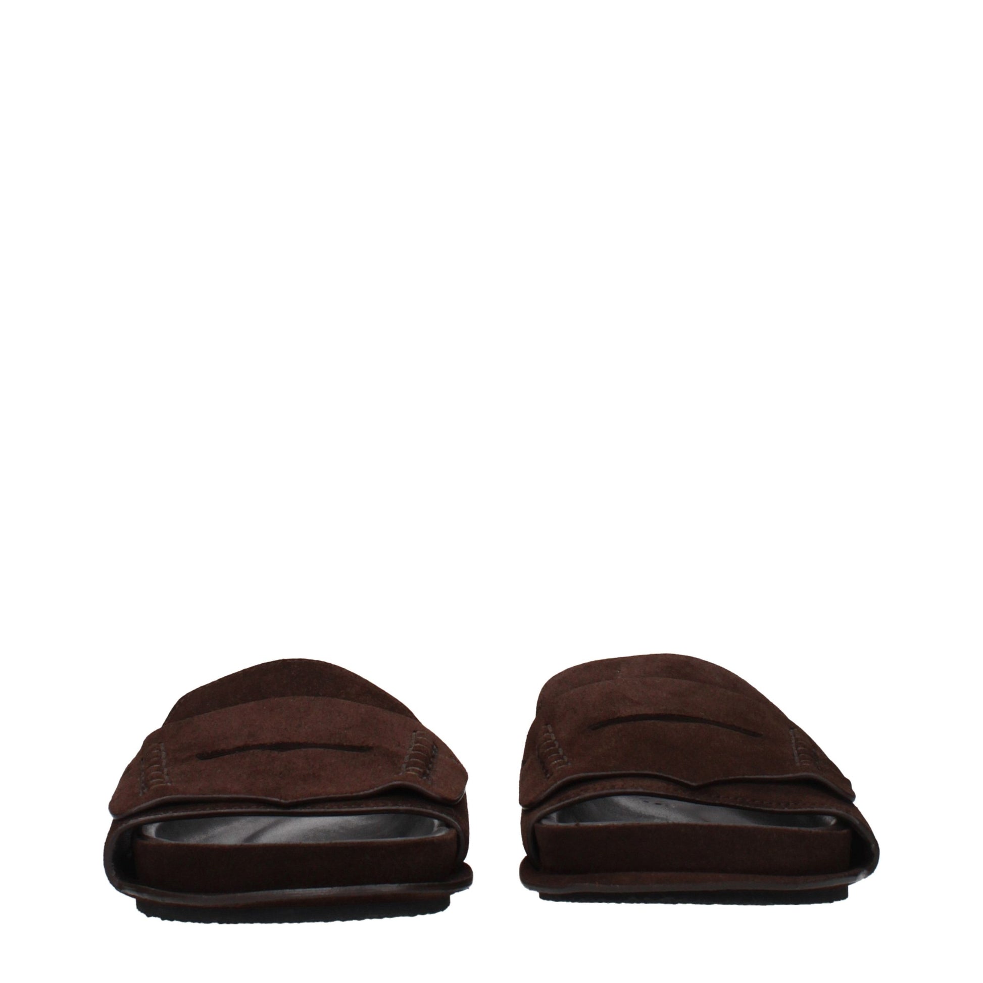 Mules en cuir marron Jacquemus