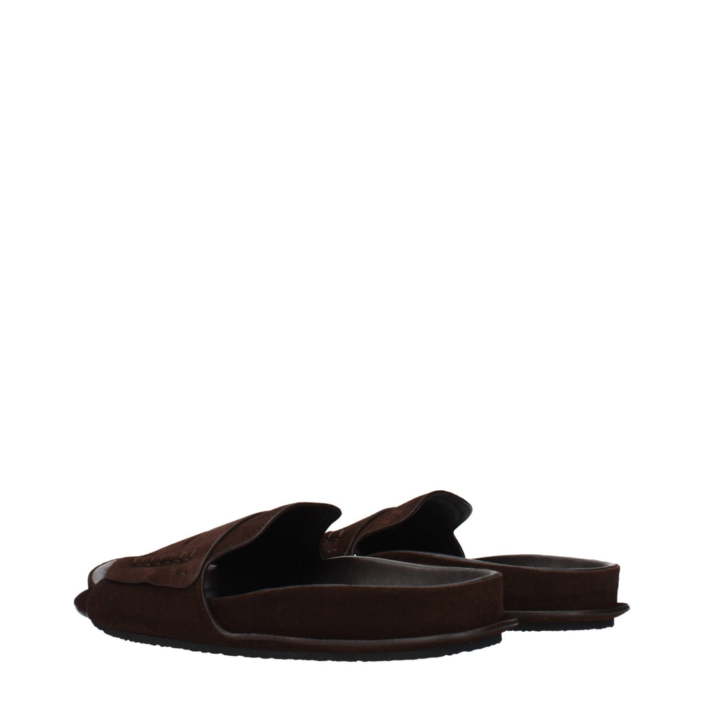 Mules en cuir marron Jacquemus