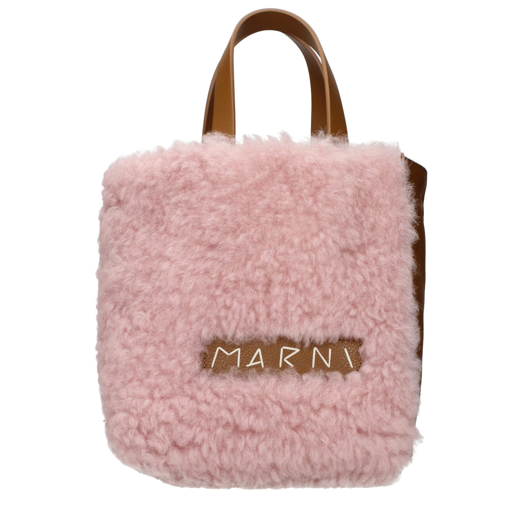 Sac à main Marni en cuir rose