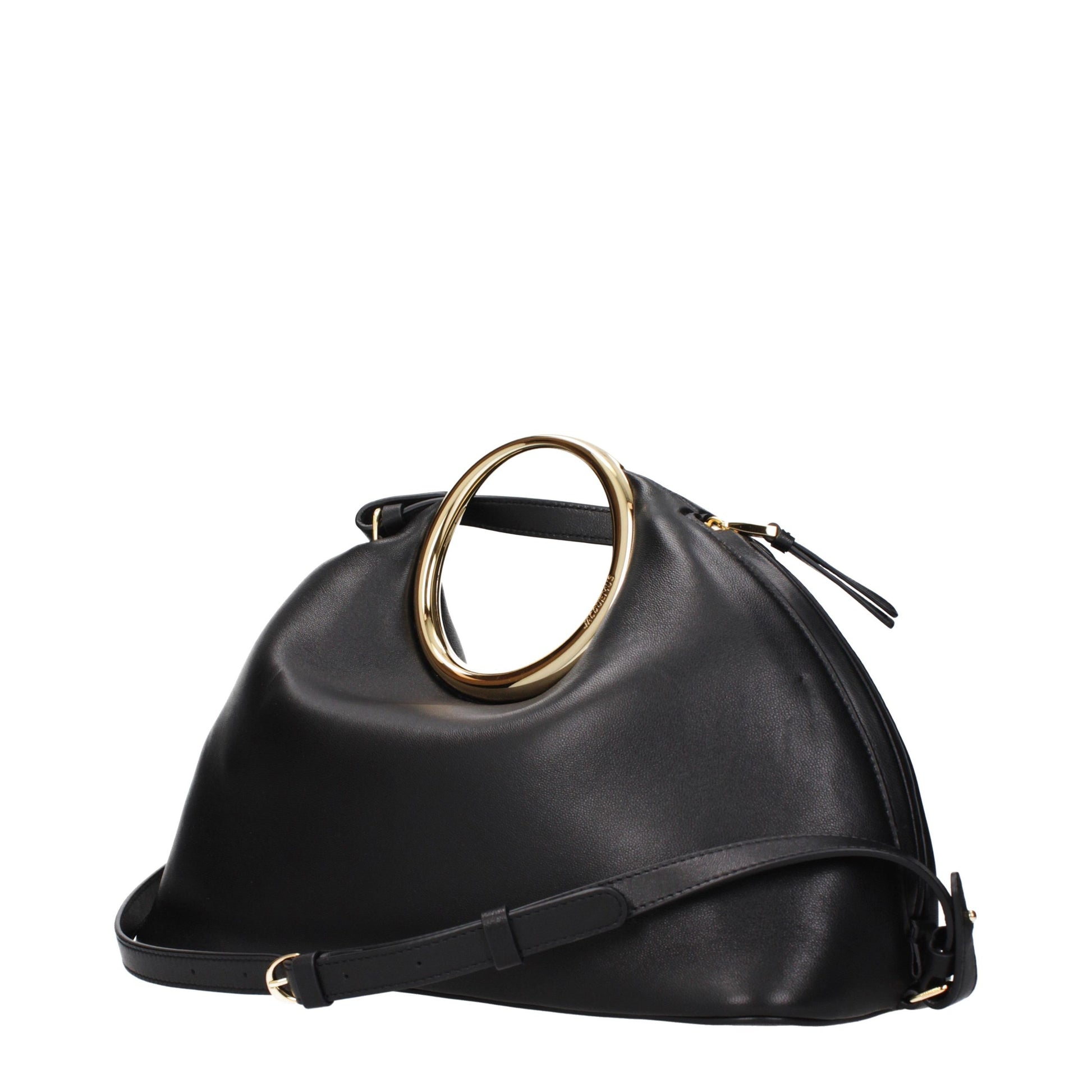 Sac à main en cuir noir Jacquemus
