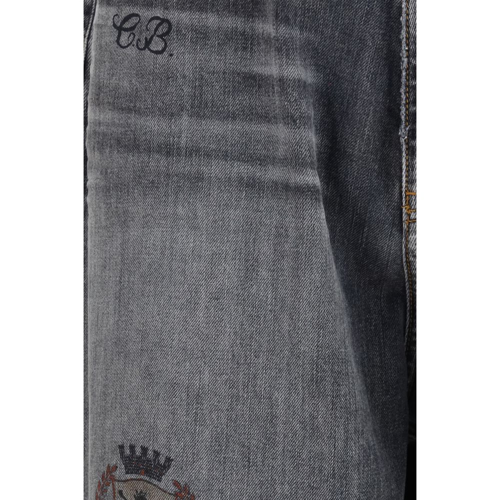 Jean décontracté Balenciaga en coton gris