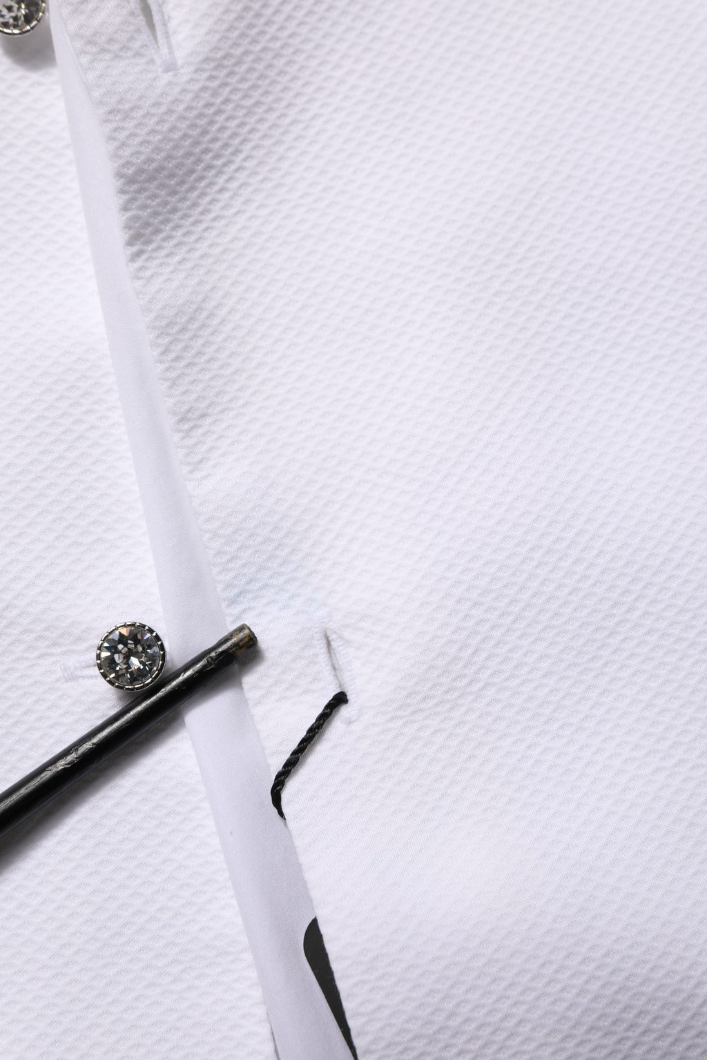 Chemise habillée Dolce & Gabbana en popeline de coton blanche à plastron
