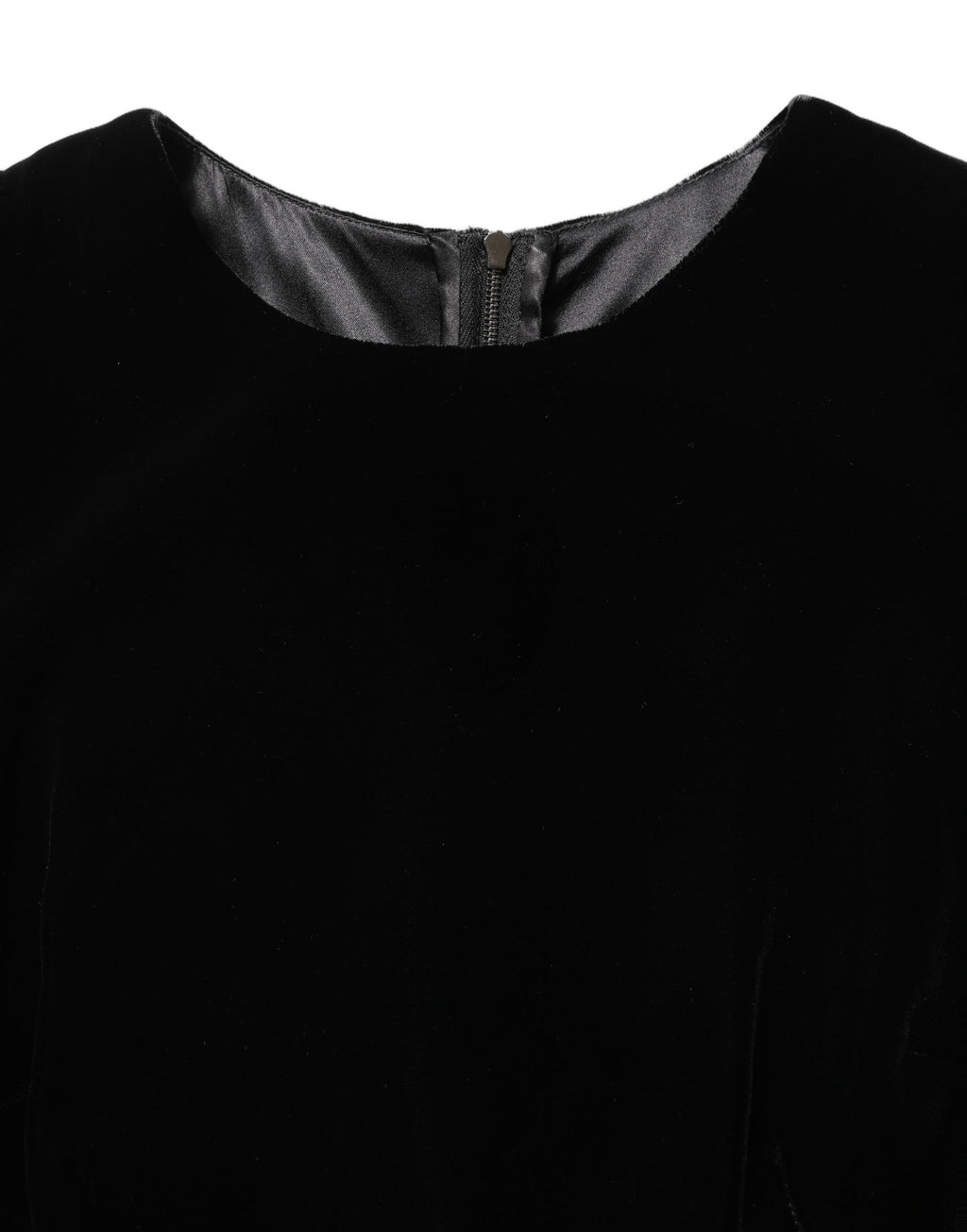 Robe longue Dolce & Gabbana en velours de viscose noir