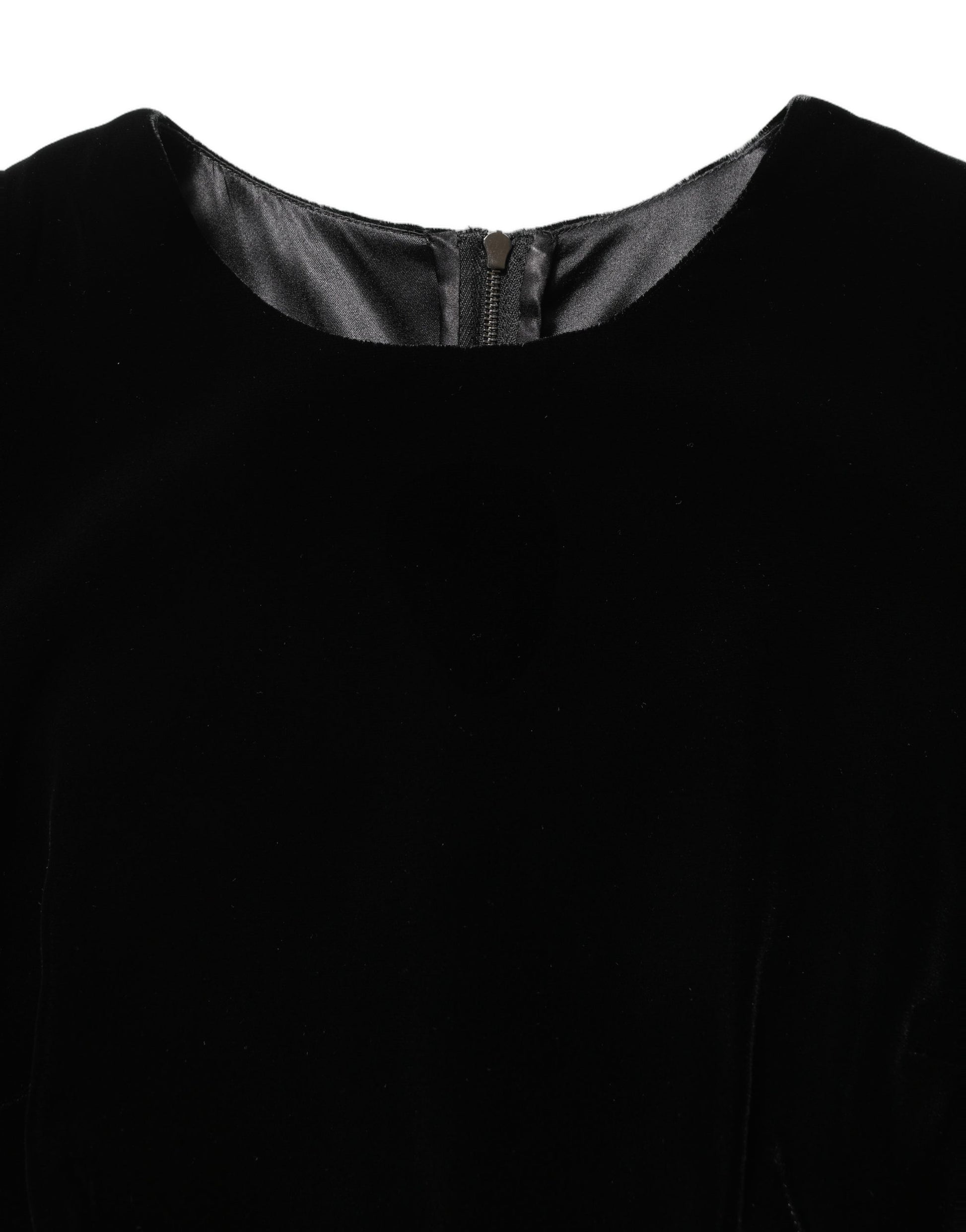 Robe longue Dolce & Gabbana en velours de viscose noir