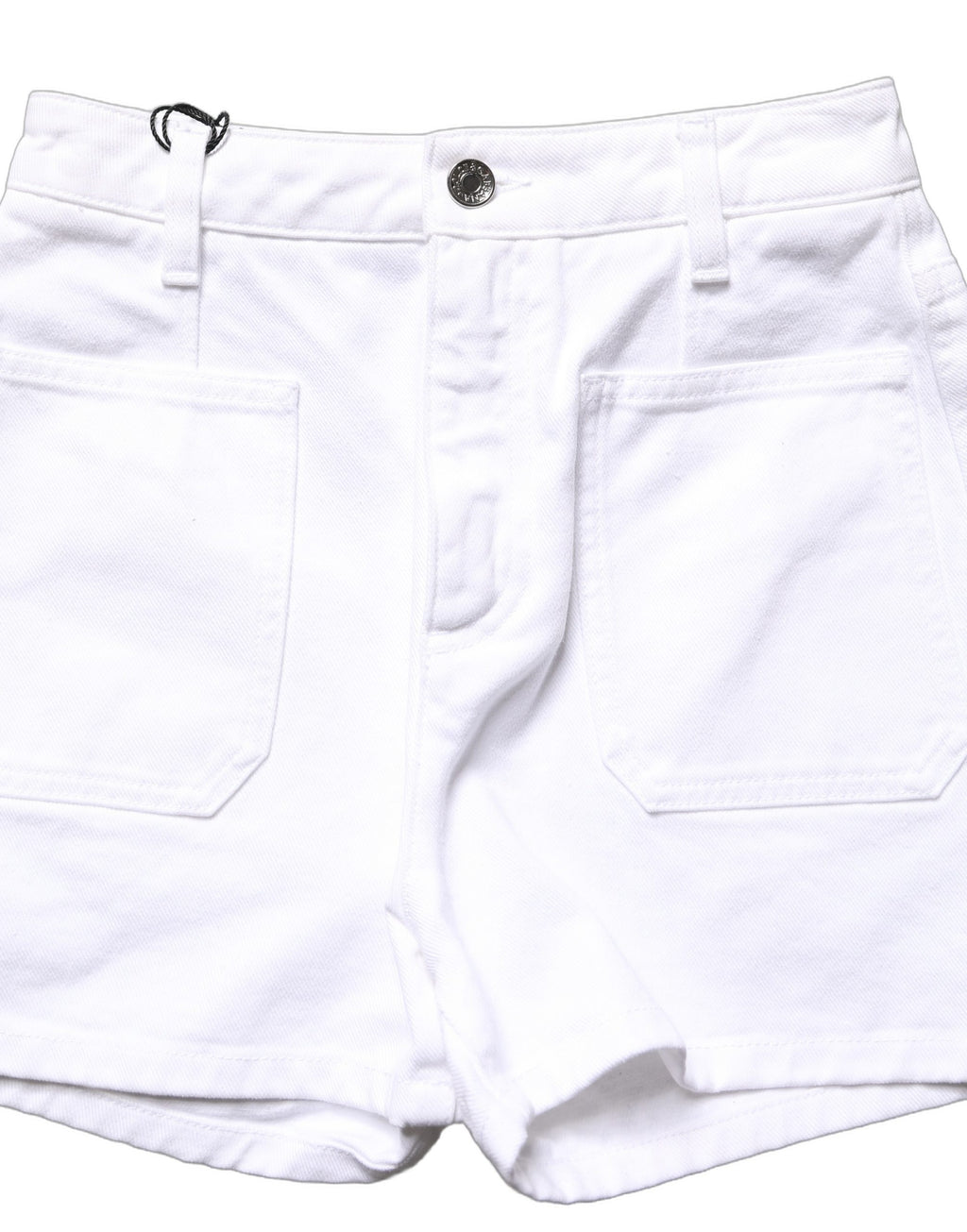 Short en jean taille haute en coton blanc Dolce & Gabbana