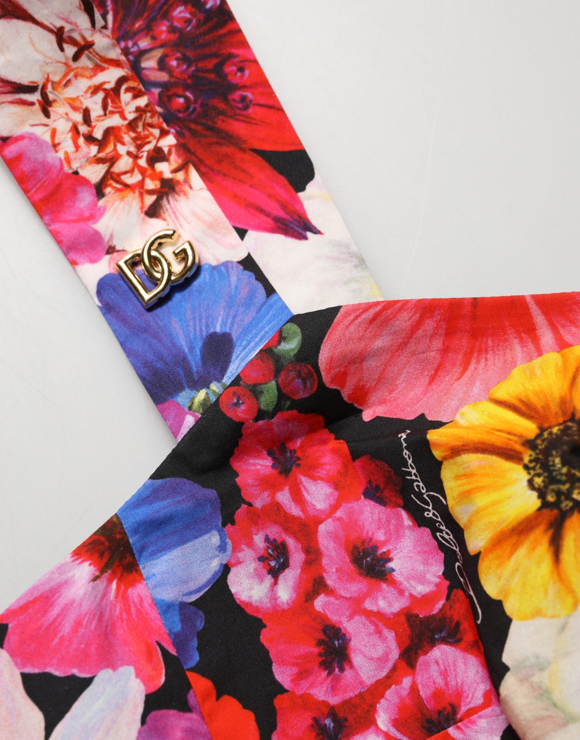 Débardeur bustier court Dolce & Gabbana multicolore à motif floral