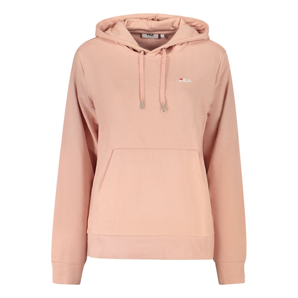 Sweat à capuche Fila en coton rose pour femme