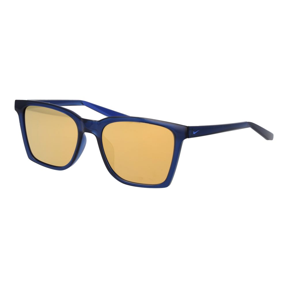 Lunettes de soleil en plastique bleu Nike