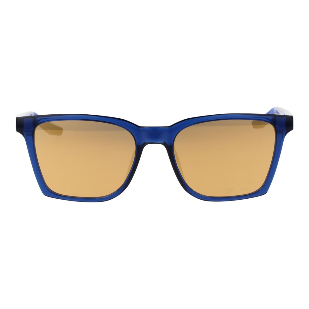 Lunettes de soleil en plastique bleu Nike