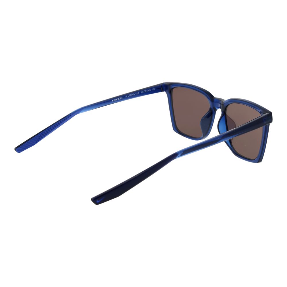 Lunettes de soleil en plastique bleu Nike