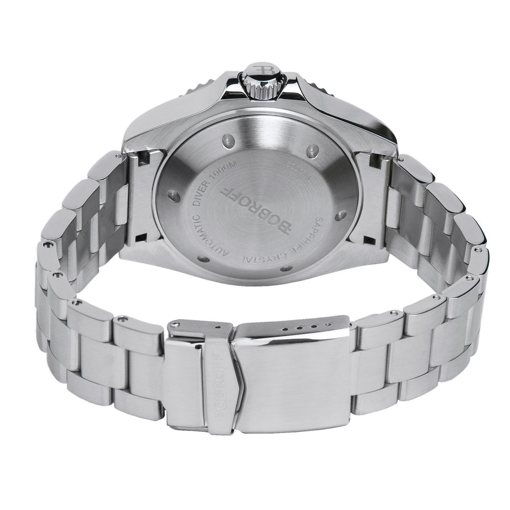 Montre sport Bobroff en acier inoxydable argenté