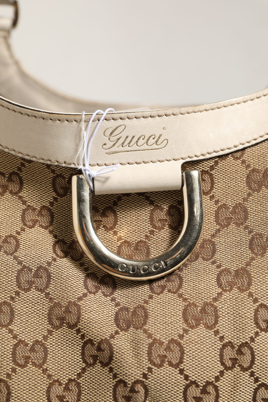 Sac porté épaule Gucci Canvas Abbey à anneau en D
