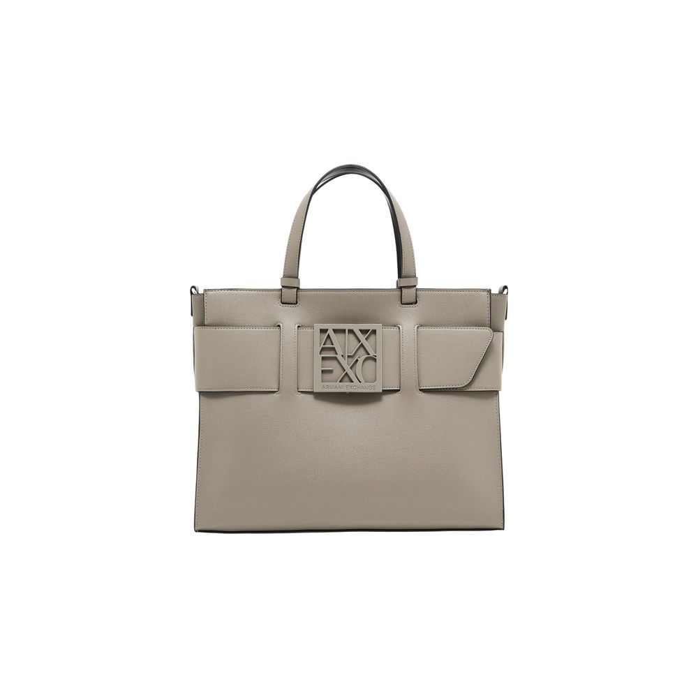 Sac à main Armani Exchange en similicuir beige