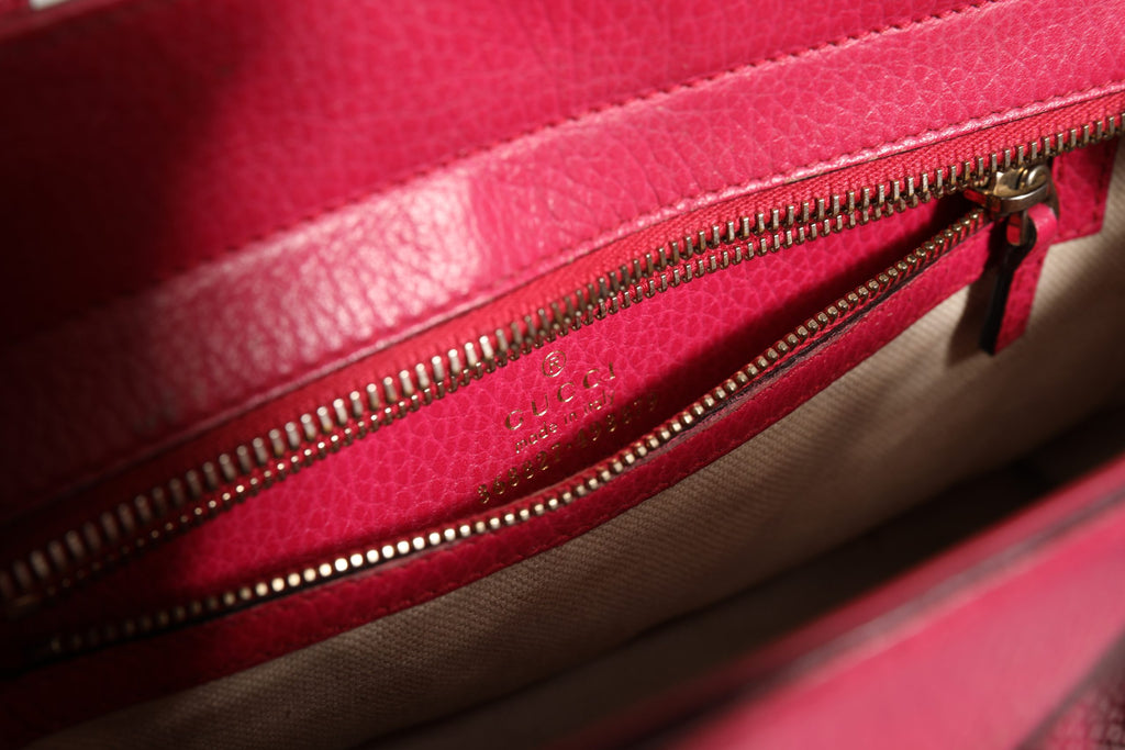 Sac fourre-tout 2 voies en cuir Gucci Swing
