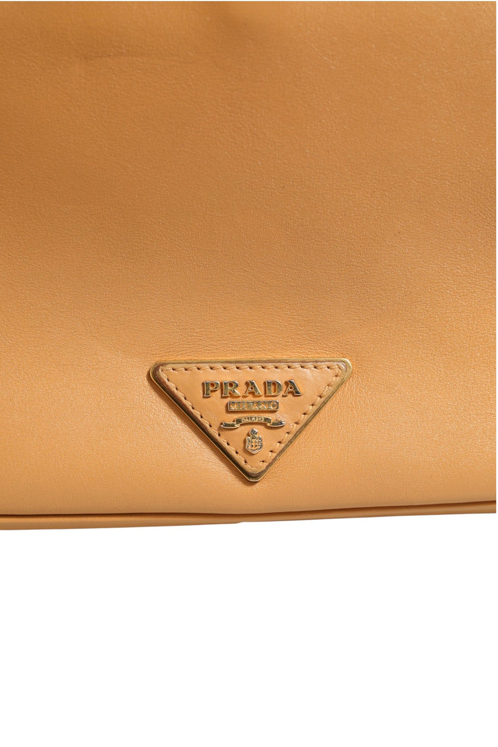Sac à bandoulière Prada Sidonie en cuir grainé beige