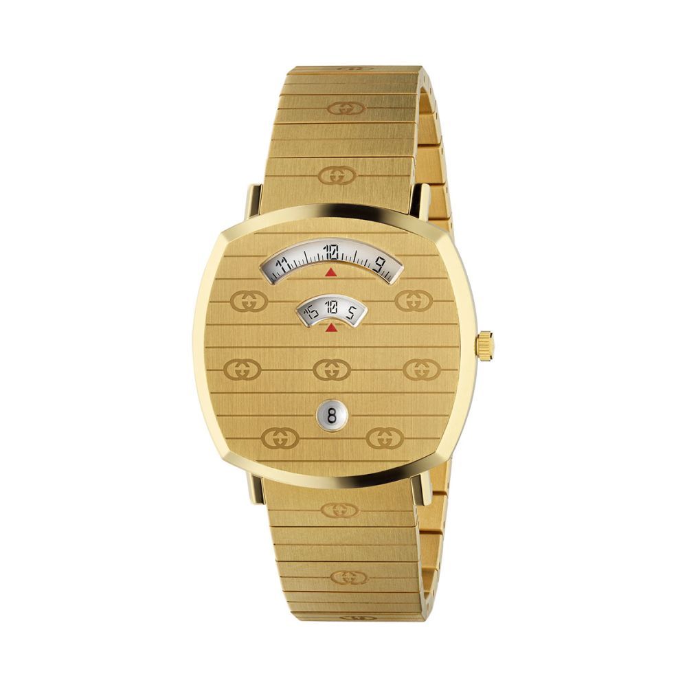 Montre habillée Gucci en acier inoxydable doré