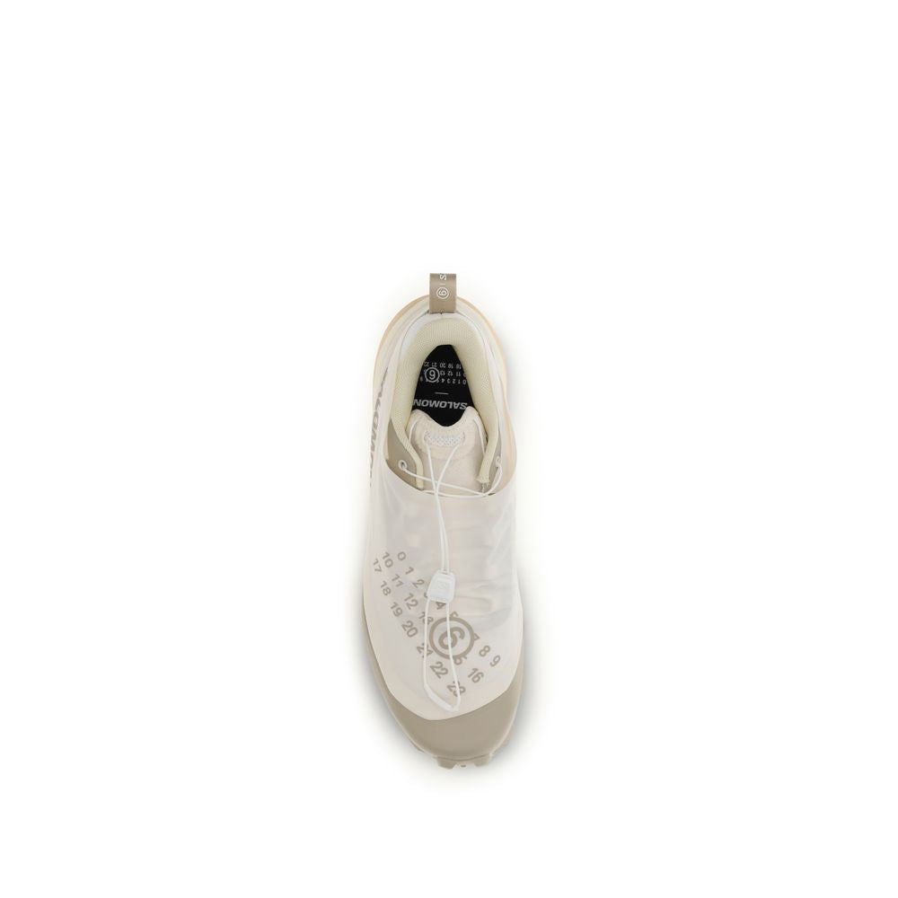 MM6 Baskets sportives beiges en polyester