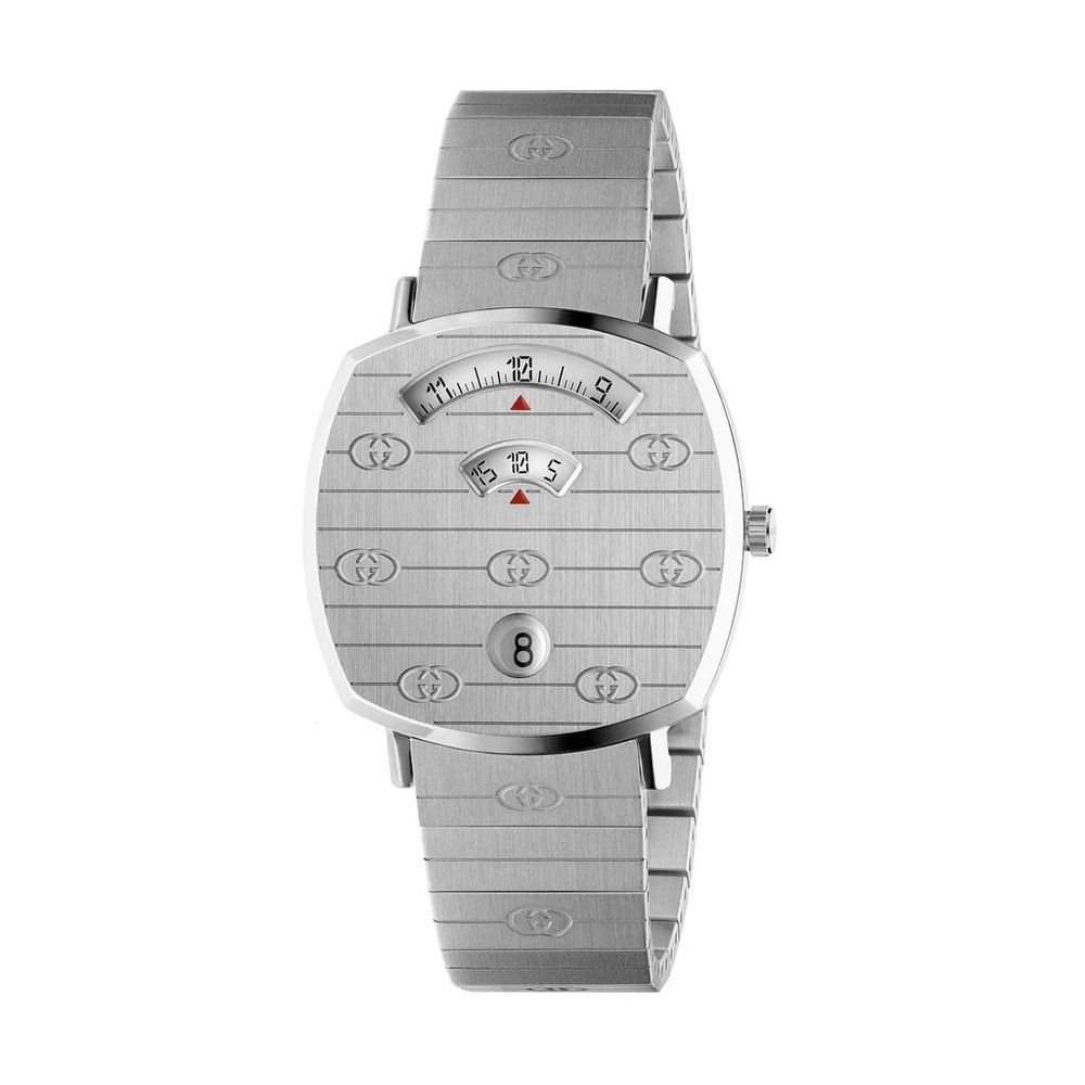 Montre habillée Gucci en acier inoxydable gris