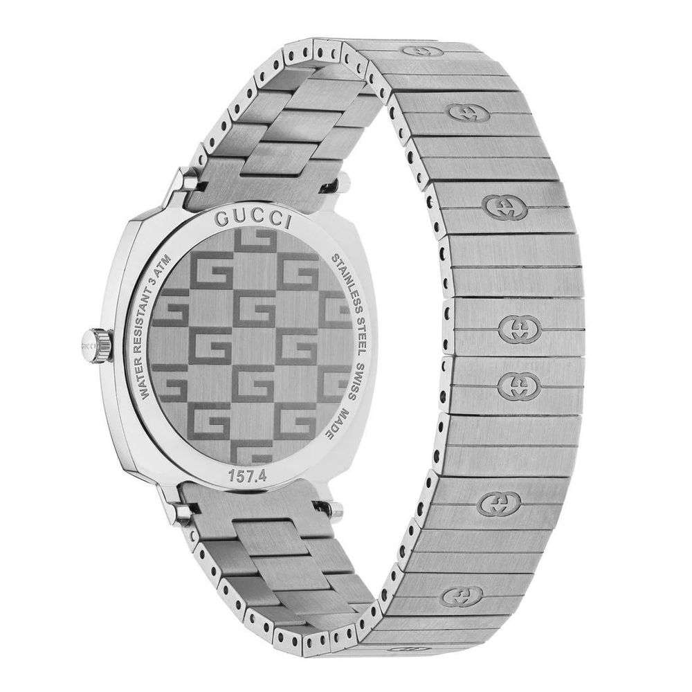 Montre habillée Gucci en acier inoxydable gris